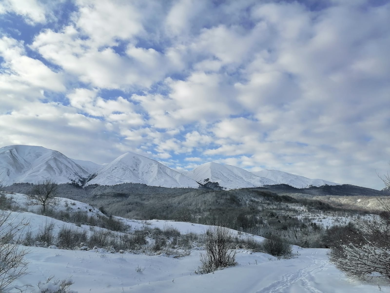 село Алмак. Зима..